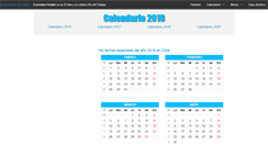 Desktop Screenshot of calendariochile.com