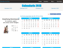Tablet Screenshot of calendariochile.com